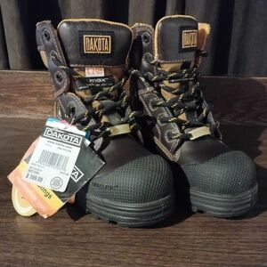 Dakota Black and Brown Work Boots